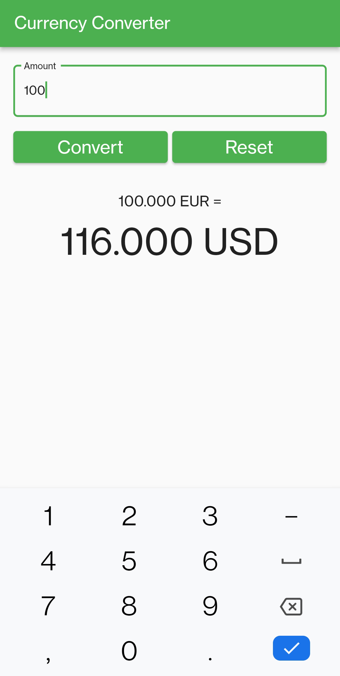 euro to dollar