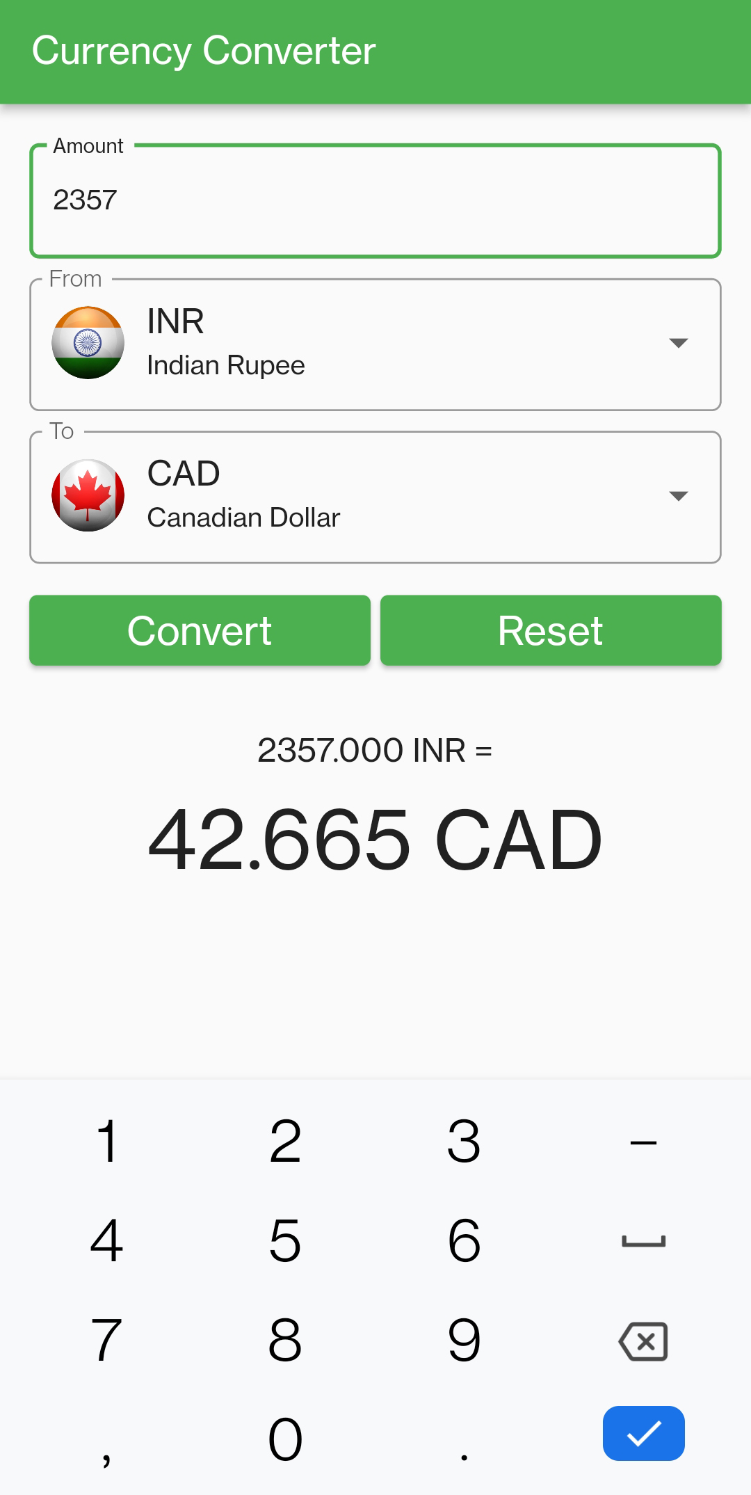inr to cad
