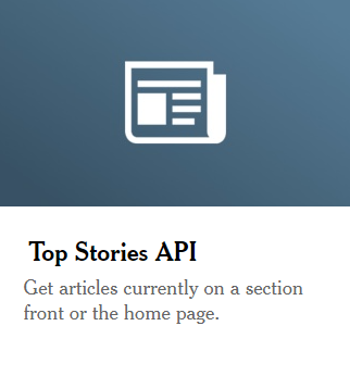 Top Stories API