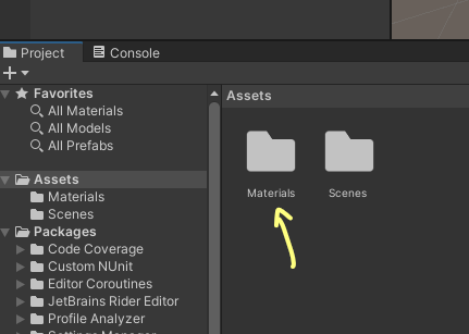 Materials folder